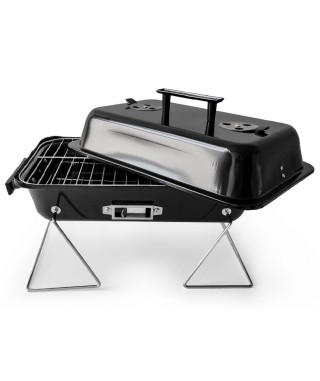 GRILL TURYSTYCZNY PRZENOŚNY Z WENTYLACJĄ I POKRYWĄ