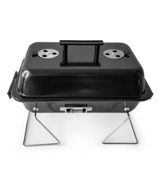 GRILL TURYSTYCZNY PRZENOŚNY Z WENTYLACJĄ I POKRYWĄ 2
