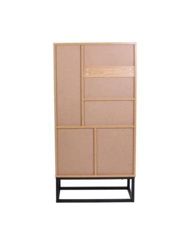 REGAŁ LOFTOWY ABBOTT DĄB ZŁOTY + METAL