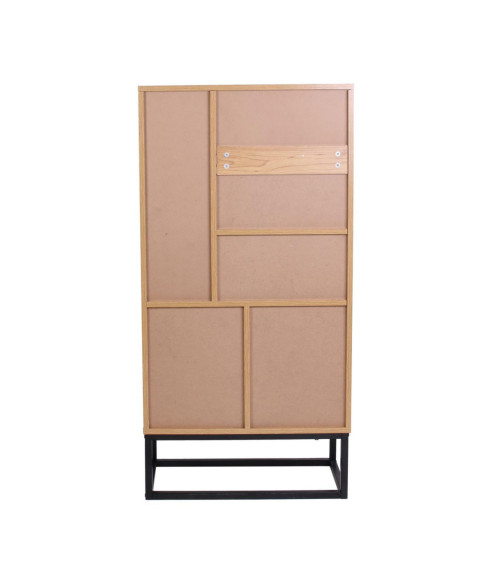 REGAŁ LOFTOWY ABBOTT DĄB ZŁOTY + METAL