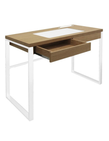 BIURKO DOLEM INDUSTRIAL DĄB BIAŁY STELAŻ