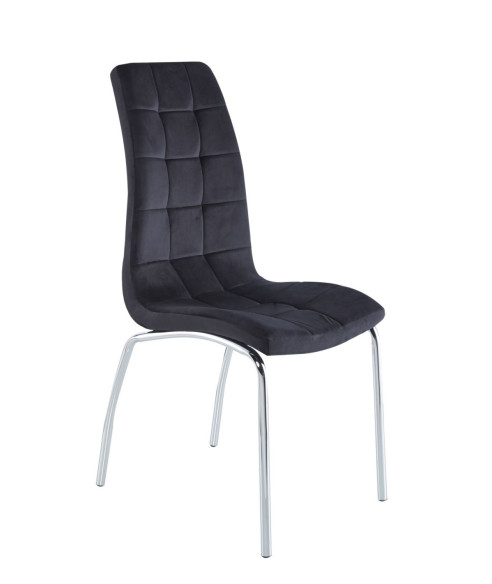KRZESŁO TAPICEROWANE DC2-092V VELVET CHROM (WYBIERZ KOLOR)