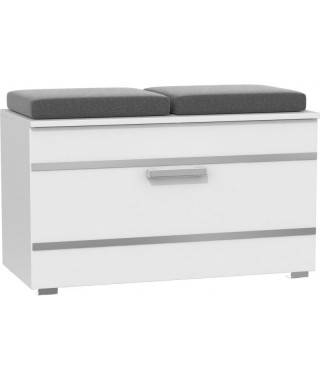 SZAFKA NA BUTY OPAL SIEDZISKO TAPICEROWANE (ARTISAN, BIAŁY, SONOMA, BETON)