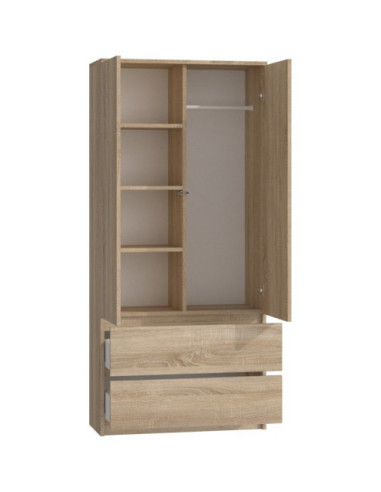 SZAFA-GARDEROBA SS-90 DĄB SONOMA