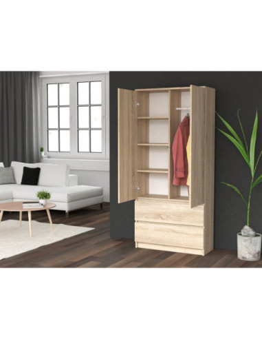 SZAFA-GARDEROBA SS-90 DĄB SONOMA