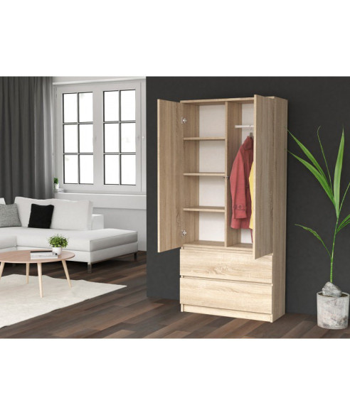 SZAFA-GARDEROBA SS-90 DĄB SONOMA