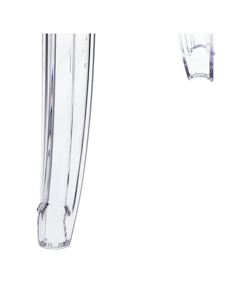 STÓŁ TRANSPARENTNY GHOST 62X62 CM SZKLANY BLAT