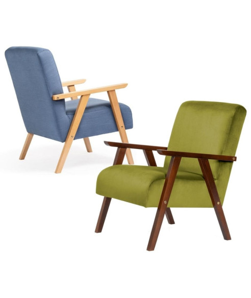 FOTEL RETRO COMFORT (WYBIERZ TKANINĘ I KOLOR NÓG)