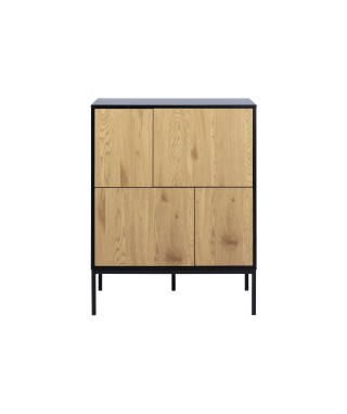 KOMODA LOFT SEAFORD IV DĄB NATURALNY/CZERŃ 2