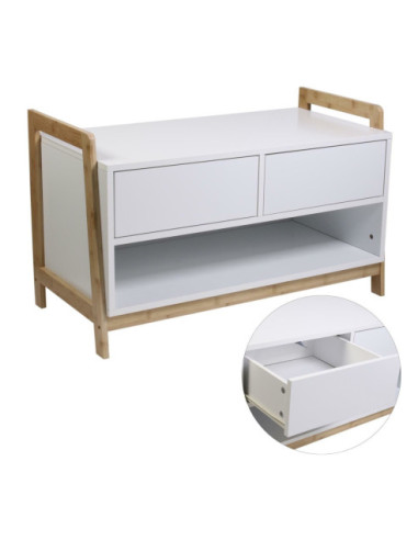 SZAFKA NA BUTY DO PRZEDPOKOJU KOPENHAGA BIEL+DREWNO