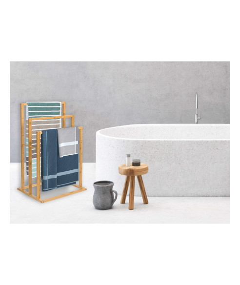 STOJAK BAMBUSOWY WIESZAK NA RĘCZNIKI LAOS