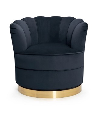 FOTEL TAPICEROWANY VELVET WYPOCZYNKOWY SISI OBROTOWY