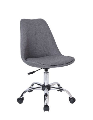 KRZESŁO BIUROWE OBROTOWE ELMO TAPICEROWANE GRAFIT