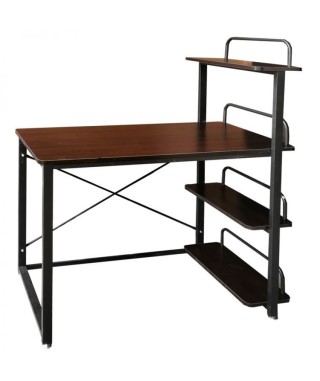 BIURKO LOFT HOMEOFFICE NA LAPTOPA Z PÓŁKAMI GH