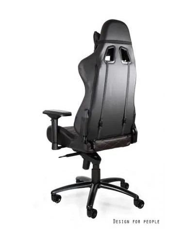 FOTEL DLA GRACZA GAMINGOWY/BIUROWY OBROTOWY DYNAMIQ 3 CZARNO-CZERWONY