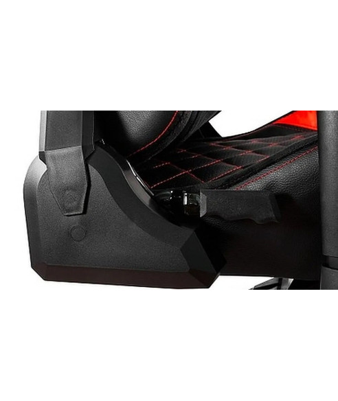 FOTEL DLA GRACZA GAMINGOWY/BIUROWY OBROTOWY DYNAMIQ 3 CZARNO-CZERWONY