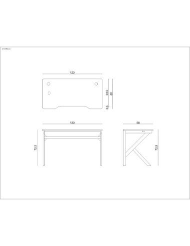 BIURKO GAMINGOWE DLA GRACZA DYNAMIQ V2 CZARNE