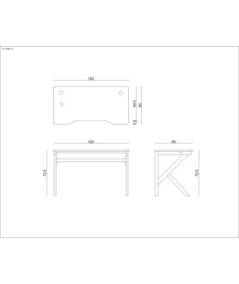 BIURKO GAMINGOWE DLA GRACZA DYNAMIQ V2 CZARNE