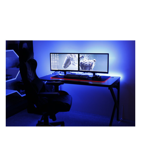 BIURKO GAMINGOWE DLA GRACZA DYNAMIQ V2 CZARNE