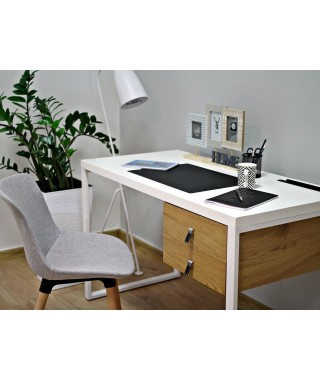 BIURKO KOMPUTEROWE LOFT NA LAPTOPA HOMEOFFICE BIEL/DREWNO DELLA 2