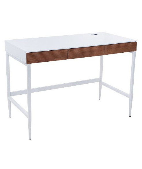 BIURKO KOMPUTEROWE LOFT NA LAPTOPA HOMEOFFICE BIEL/DREWNO DORIS