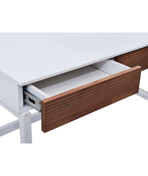 BIURKO KOMPUTEROWE LOFT NA LAPTOPA HOMEOFFICE BIEL/DREWNO DORIS