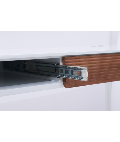 BIURKO KOMPUTEROWE LOFT NA LAPTOPA HOMEOFFICE BIEL/DREWNO DORIS