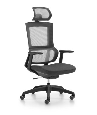 FOTEL BIUROWY PRESTIGE OBROTOWY ELEGANCE CZARNY