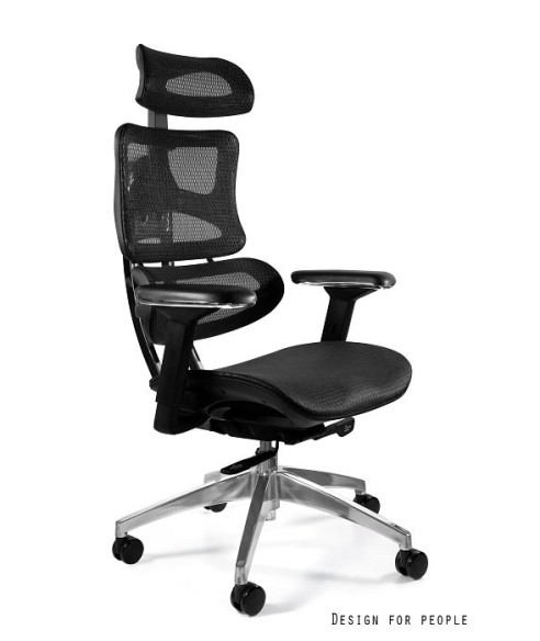 FOTEL BIUROWY PRESTIGE ERGOTECH CZARNY