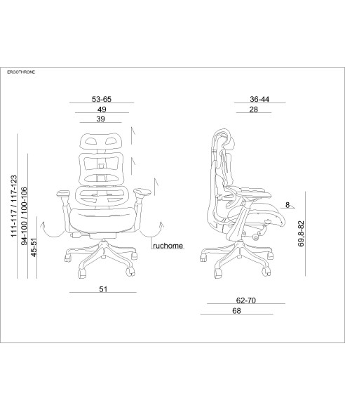 FOTEL BIUROWY PRESTIGE ERGOTCHRONE CZARNY