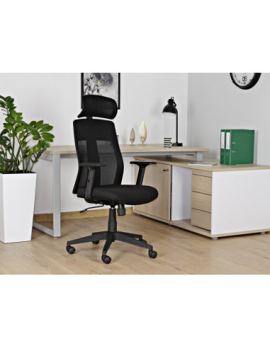 FOTEL BIUROWY PRESTIGE EXPLORE BLACK CZARNY