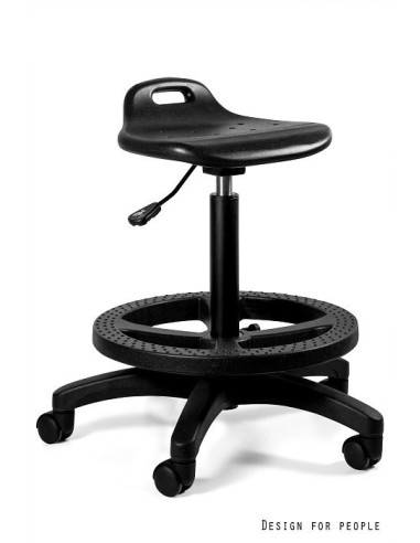 STOŁEK MEDYCZNY TABORET LEKARSKI OBROTOWY CZARNY TORO