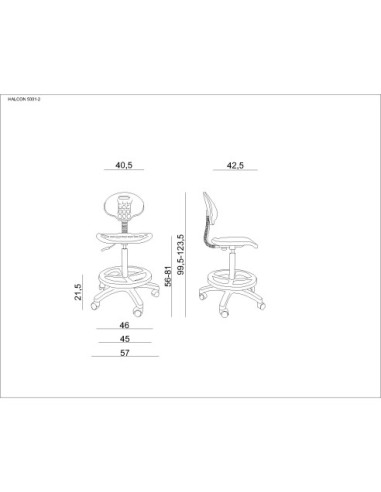 STOŁEK MEDYCZNY TABORET LEKARSKI OBROTOWY CZARNY HALCON