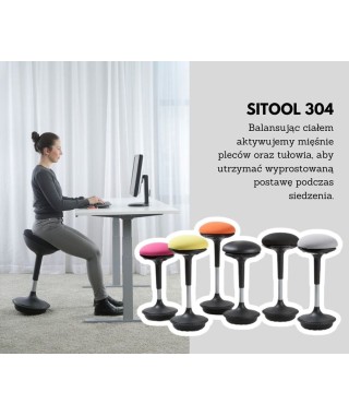 STOŁEK PRACOWNICZY HOKER BALANSUJĄCY SITOOL 304 (WYBIERZ KOLOR) 2
