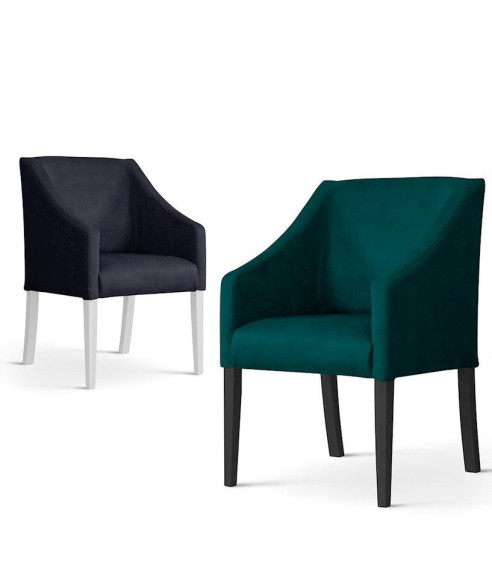 FOTEL TAPICEROWANY HOTELOWY CAPRI (WYBIERZ TKANINĘ I KOLOR NÓG)