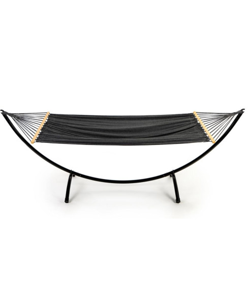 HAMAK OGRODOWY WOLNOSTOJĄCY LEŻANKA CZARNY GH