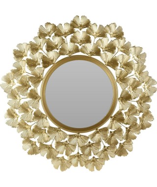 LUSTRO DEKORACYJNE ŚCIENNE ZŁOTE LUPIN