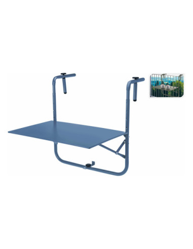 STOLIK BARIERKOWY NA BALKON ZOLA SKŁADANY NIEBIESKI