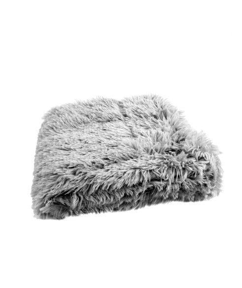 NARZUTA KOC PLED FUR 120X150 CM SZARY