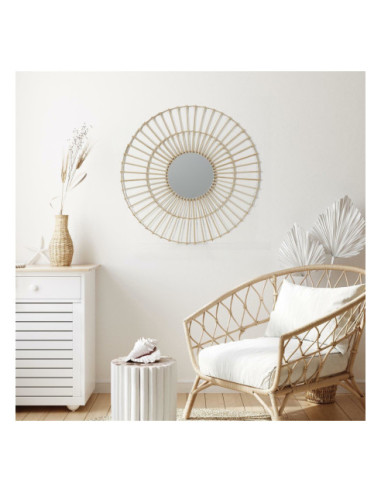 LUSTRO DEKORACYJNE BOHO KEROS BAMBUS