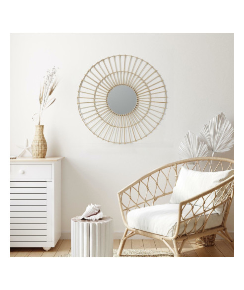 LUSTRO DEKORACYJNE BOHO KEROS BAMBUS