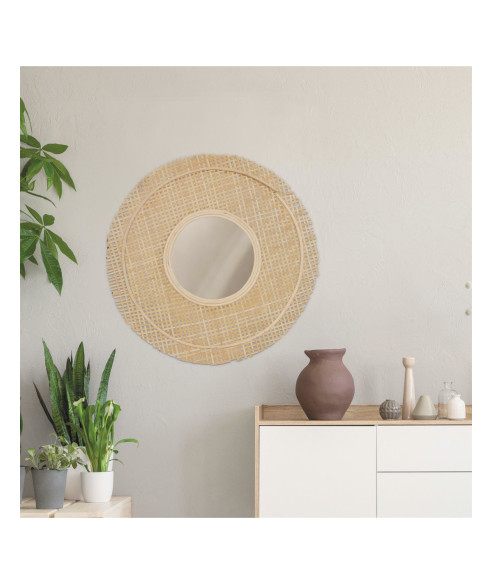 LUSTRO DEKORACYJNE BOHO ANAFI WIKLINOWE