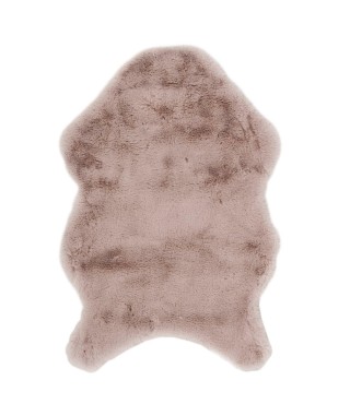 DYWANIK FUTERKOWY DEKORACYJNY CUSO 60X90 CM (PUDROWY RÓŻ, CZARNY)