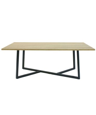 ŁAWA LOFTOWA HAMILTON DĄB+METAL 110X60 CM