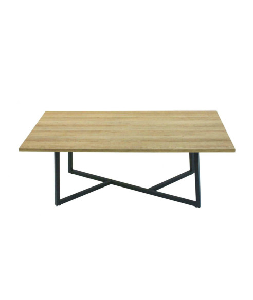 ŁAWA LOFTOWA HAMILTON DĄB+METAL 110X60 CM