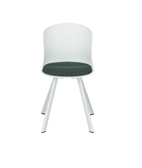 KRZESŁO STORY PP Z PODUSZKĄ BIAŁE