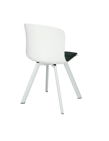 KRZESŁO STORY PP Z PODUSZKĄ BIAŁE