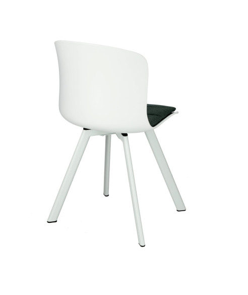 KRZESŁO STORY PP Z PODUSZKĄ BIAŁE