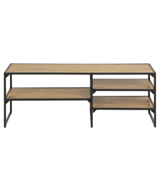 SZAFKA RTV LOFT SEAFORD  DĄB NATURALNY/CZERŃ 2