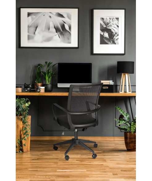 FOTEL OBROTOWY BIUROWY COUDE CZARNY